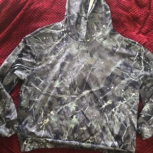 SHEIN Camouflage Hoodie - Green and Brown